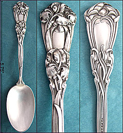 Durgin sterling Iris pattern spoon