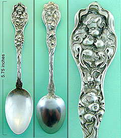 Unger Cupid Nosegay sterling spoon