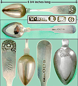 Basket of Flowers coin spoon