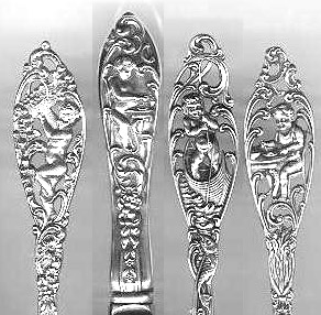 Labors of Cupid by Dominick and Haff Sterling Silver Pierced Serving Spoon New 