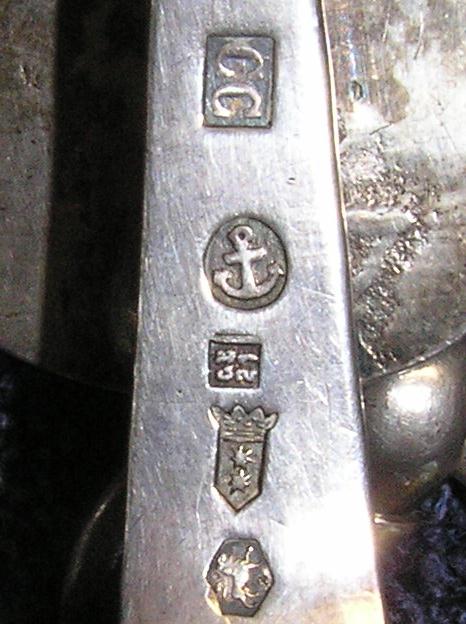 Silver hallmarks anchor