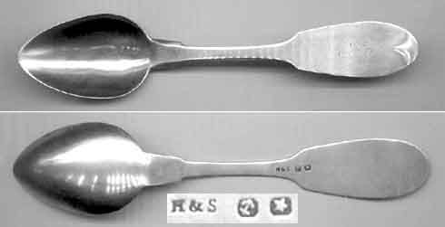 St. Louis, Missouri Coin Silver Spoon Marked J.SHAW&CO. (item #1437921)