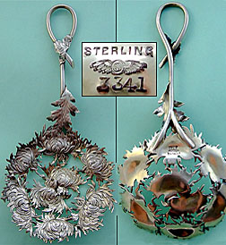 Shiebler sterling sterling Chrysanthemum Bon Bon server