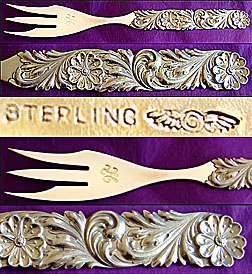 Shiebler sterling Serving Fork