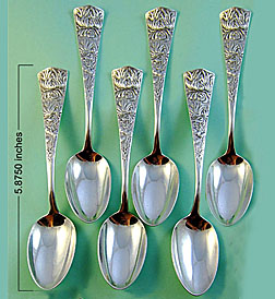 Shiebler sterling Chrysanthemum Spoons