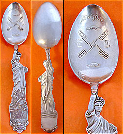 Shiebler Liberty souvenir spoon