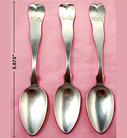 Bigelow Coin Silver Spoons