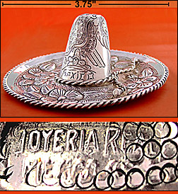 A Pair of sterling <em>Joyeria Real</em> Sombreros