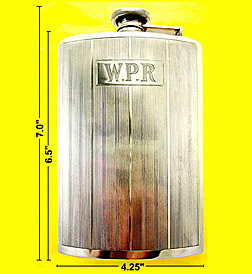 Webster Company sterling Large Gentleman's Flask