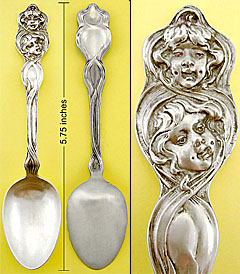 Unger Cupid Sunbeams sterling spoon